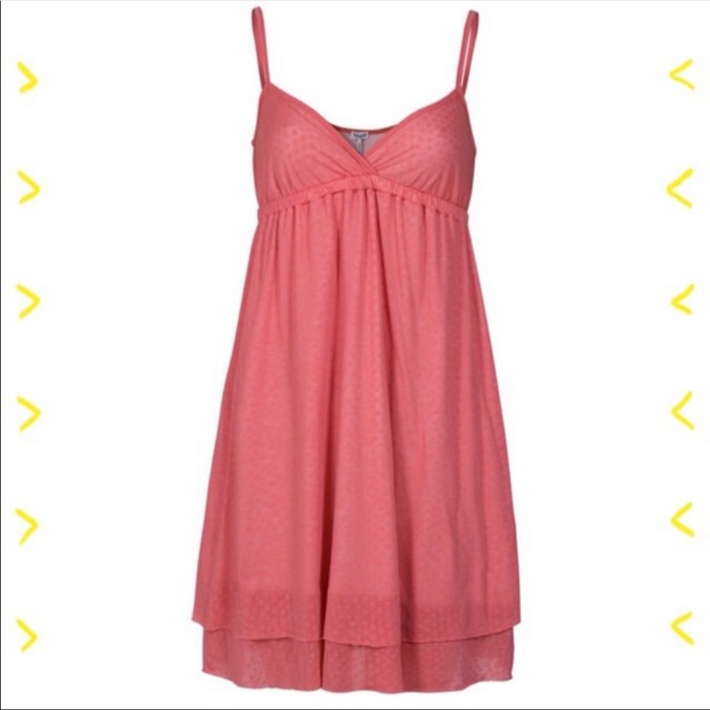 Splendid Peachy Pink Ditsy Dot Cami Dress NWT